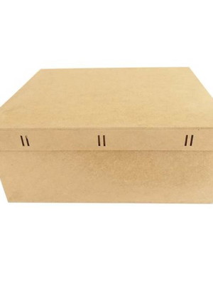 Caixa mdf retangular passa fita tam:30x25x12cm