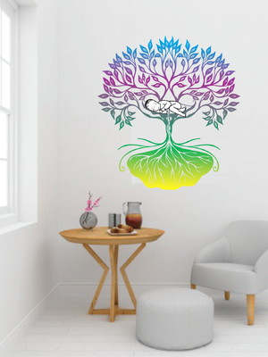 Adesivo decorativo de parede árvore da vida