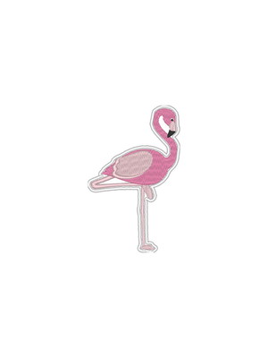 Patch bordado termocolante flamingo - modelo1