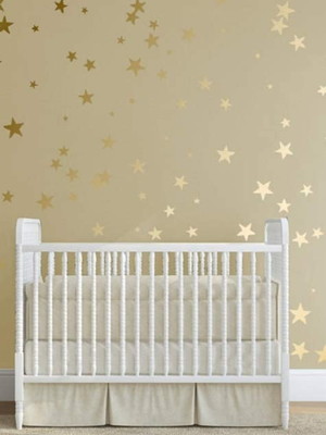 *adesivo de parede estrelas - adesivo estrelas douradas
