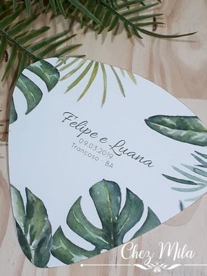 Leque papel personalizado