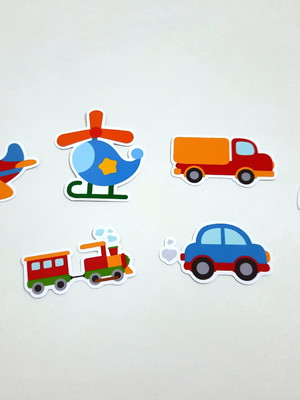 Apliques meios de transporte 5 cm