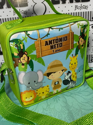 Bolsa personalizada lancheira 17x17