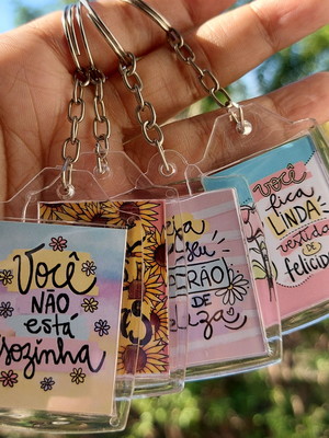 Brinde dia da mulher - chaveiro