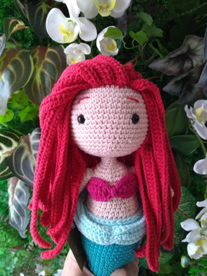 Sereia ariel amigurumi