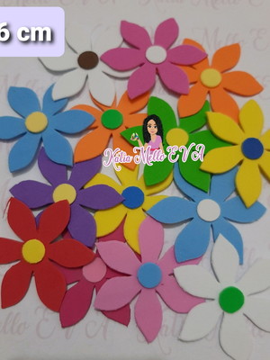 Flores em eva 6 cm