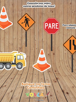Aplique caminhão 01 - 4cm - 40 unidades