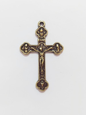 10 crucifixos ouro velho santíssima trindade