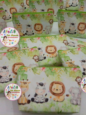 Necessaire personalizada baby safari