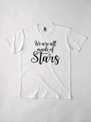 Camiseta carl sagan -poeira de estrelas -pintura feita à mão