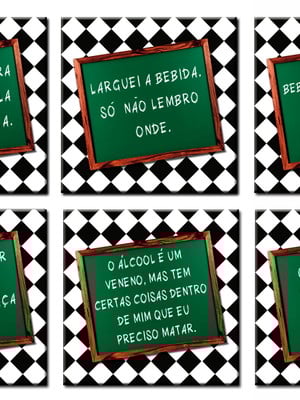 Porta-copos com ímã - boteco3