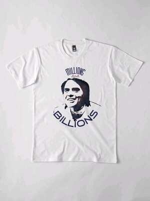 Camiseta carl sagan - bilhões e bilhões -pintura feita à mão
