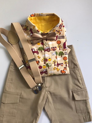 Conjunto fazendinha trator tamanhos 1 a 4