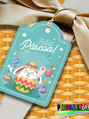 Arte digital tag de páscoa