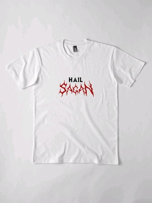 Camiseta carl sagan hail sagan - pintura feita à mão!