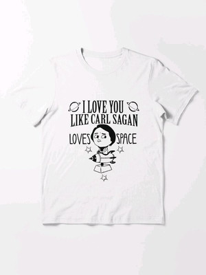 Camiseta carl sagan love - pintura feita à mão!