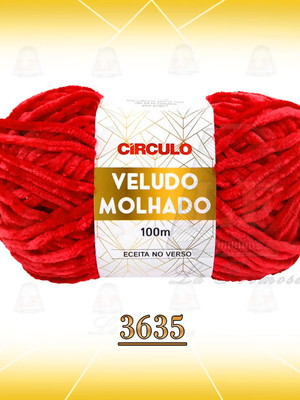 Lã veludo molhado círculo