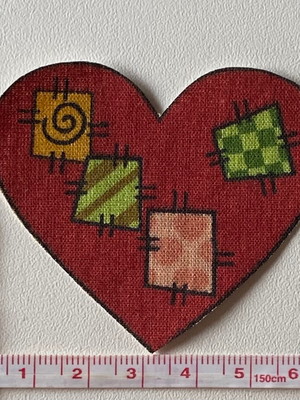3 patch aplique termocolante coração ( 3 unidades )