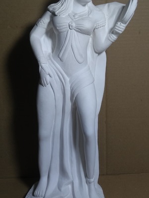 Escultura oxum orixá do candomblé imagem em gesso puro