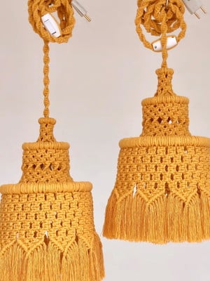 Luminária macrame alvorecer