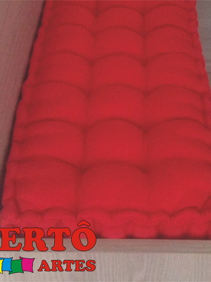 Almofada futon turco 90 x 32 x 10 cm - gorgurão