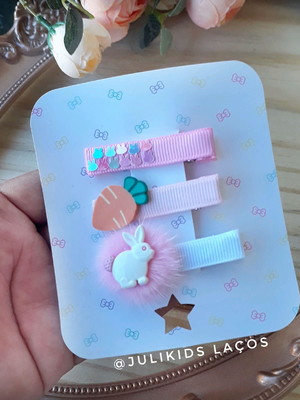 Hair clips páscoa