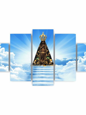Quadros decorativos mdf religioso nossa senhora aparecida