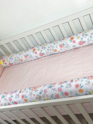 Kit berço personalizado 4 peças - floral pastel