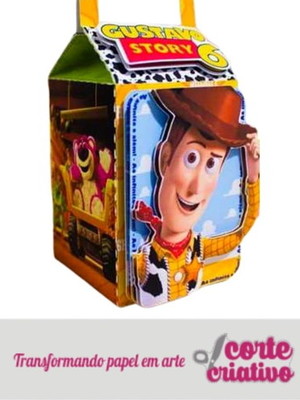 Caixa milk com alça toy story