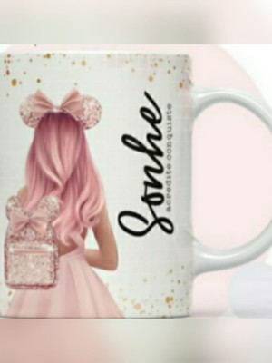 Caneca personalizada garota com mochila