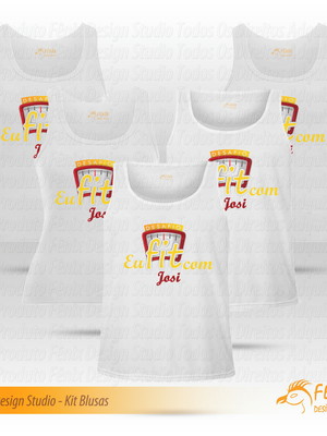 Kit blusas empresa 5 peças personalizado sob encomenda