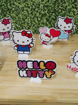 Hello kitty kit de mesa displays 8 peças pronta entrega