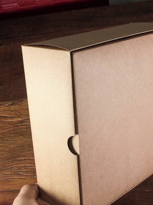 13 unid caixa 20x20x8cm craft kraft sem personalização