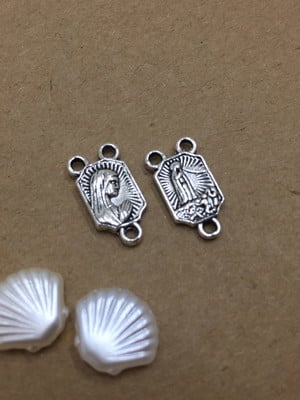 Entremeio de nossa senhora de fátima de 1,6cm pct 15 unids