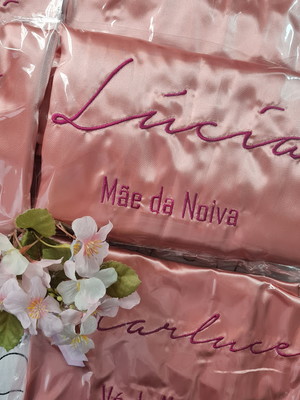 1 robe rosé gold hobby bordado fucsia branco noiva madrinha