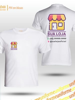Piv (kit) uniforme + logo + estampa personalizado