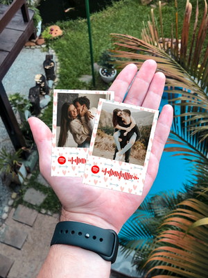 Foto polaroid - 5x7 - spotify code - sem imã