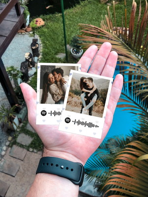 Foto polaroid - 5x7 - spotify code - sem imã