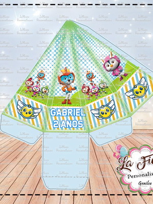 Caixa piramide top wing