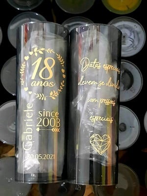 Copo personalizado 18 anos