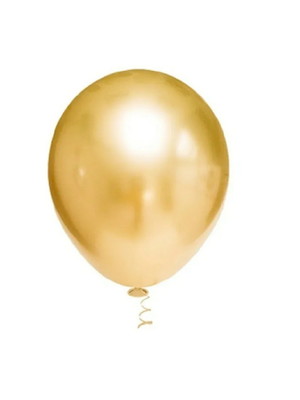 Balão metalizado dourado ouro 25 unid