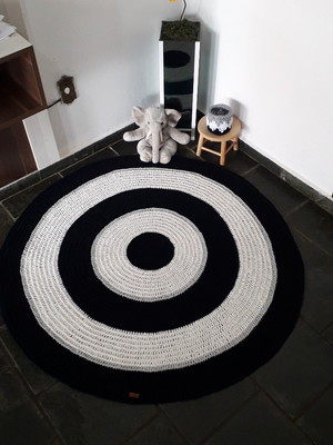 Tapete 1,2m decorativo de croche