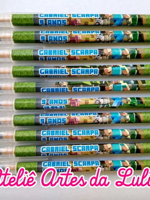 Caneta personalizada minecraft