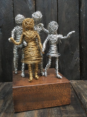 Escultura família personalizado