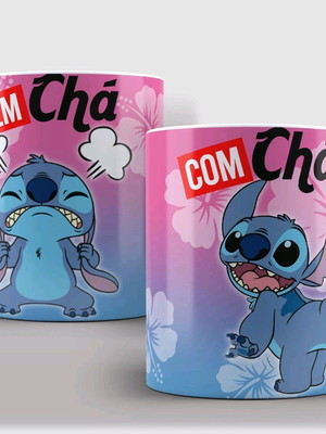 Caneca stitch com chá sem chá