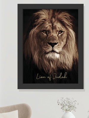 Quadro decorativo leão da tribo de juda