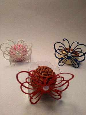100 forminhas borboleta de jardim