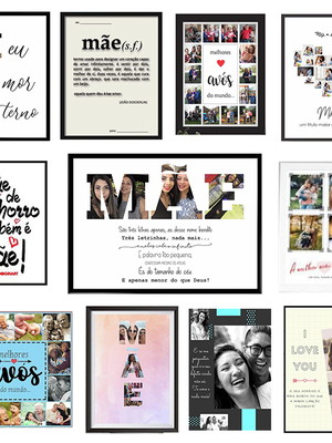 Quadros personalizados + moldura-diversos tamanhos a partir
