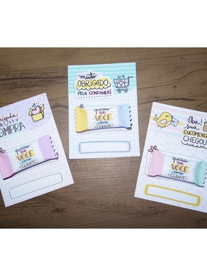 Balinhas personalizadas mimo cliente com cartão
