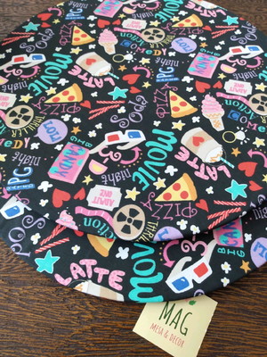 Kit 8 capas de sousplat tema pizza
